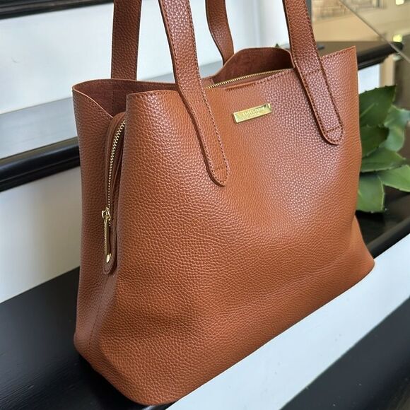 Kate Loxton Brown Leather Tote Bag - Picture 1 of 12